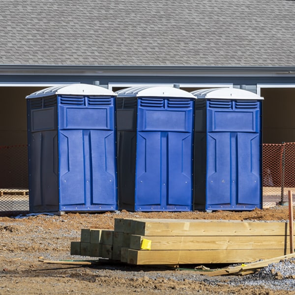 how often are the portable toilets cleaned and serviced during a rental period in Choctaw Arkansas